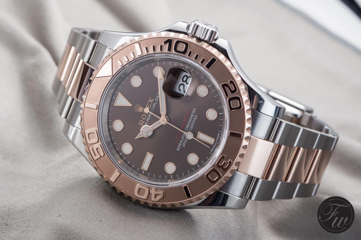 rolex yacht master bi metal