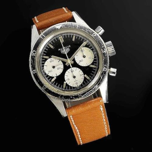 The Heuer 2446H sold by Bonhams on June 22, 2016 for roughly $30,000 (photo credit: bonhams.com)