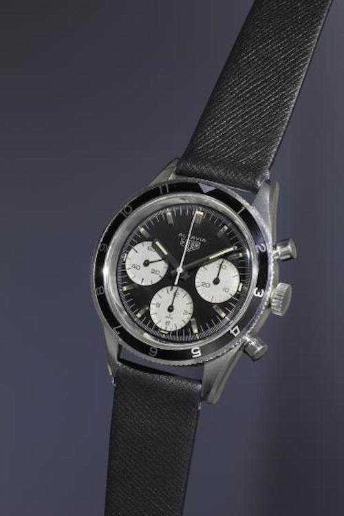 The Heuer Autavia sold at Phillips for 75,000 CHF (photo credit: www.phillips.com)