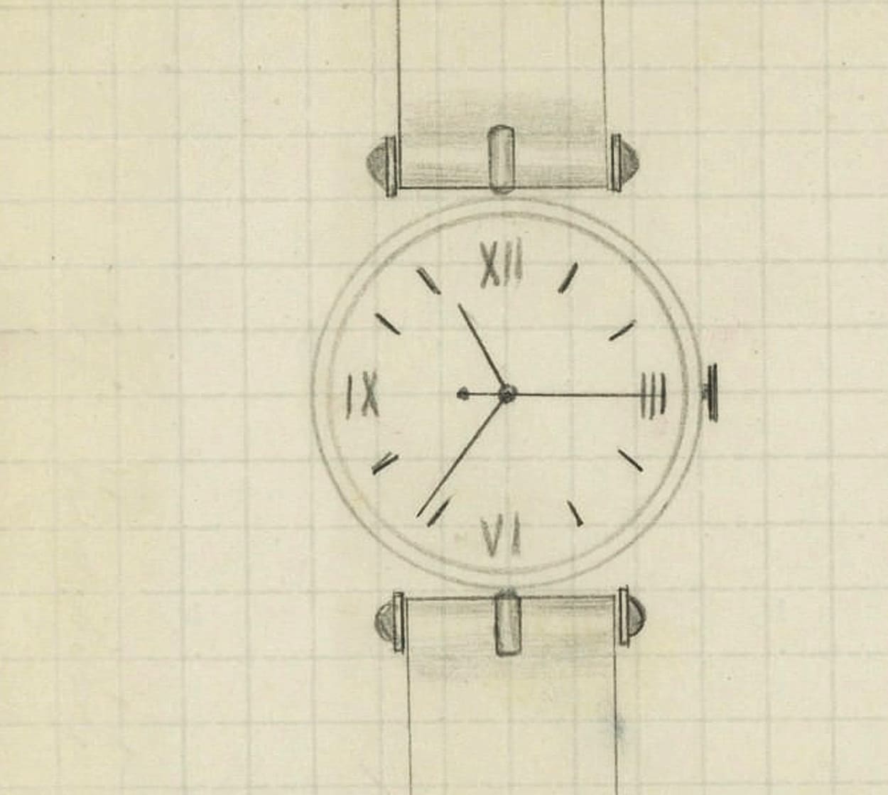 The First Sketch of the Pierre Arpels watch
