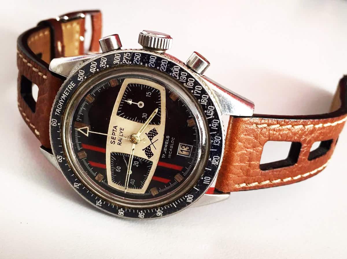 Example of a Septa Rallye with original Yema strap (photo credit: @dutchwatchshots)