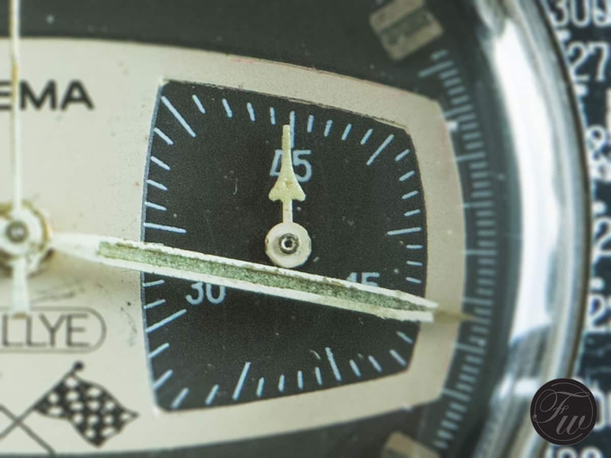 Yema Rallye with a 45-min counter (Valjoux 7730)