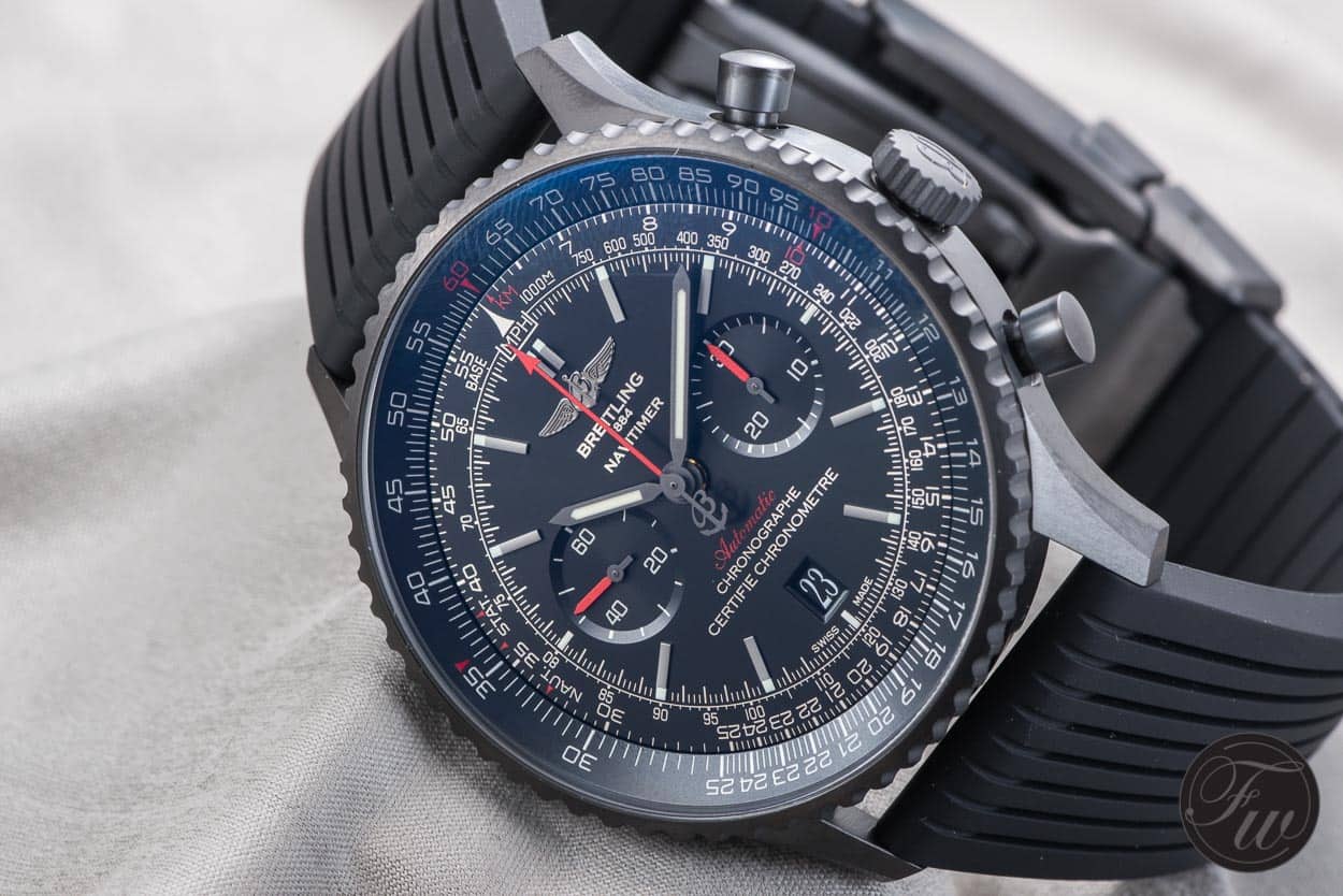 Night Flyer: The New Breitling Navitimer 46 Blacksteel