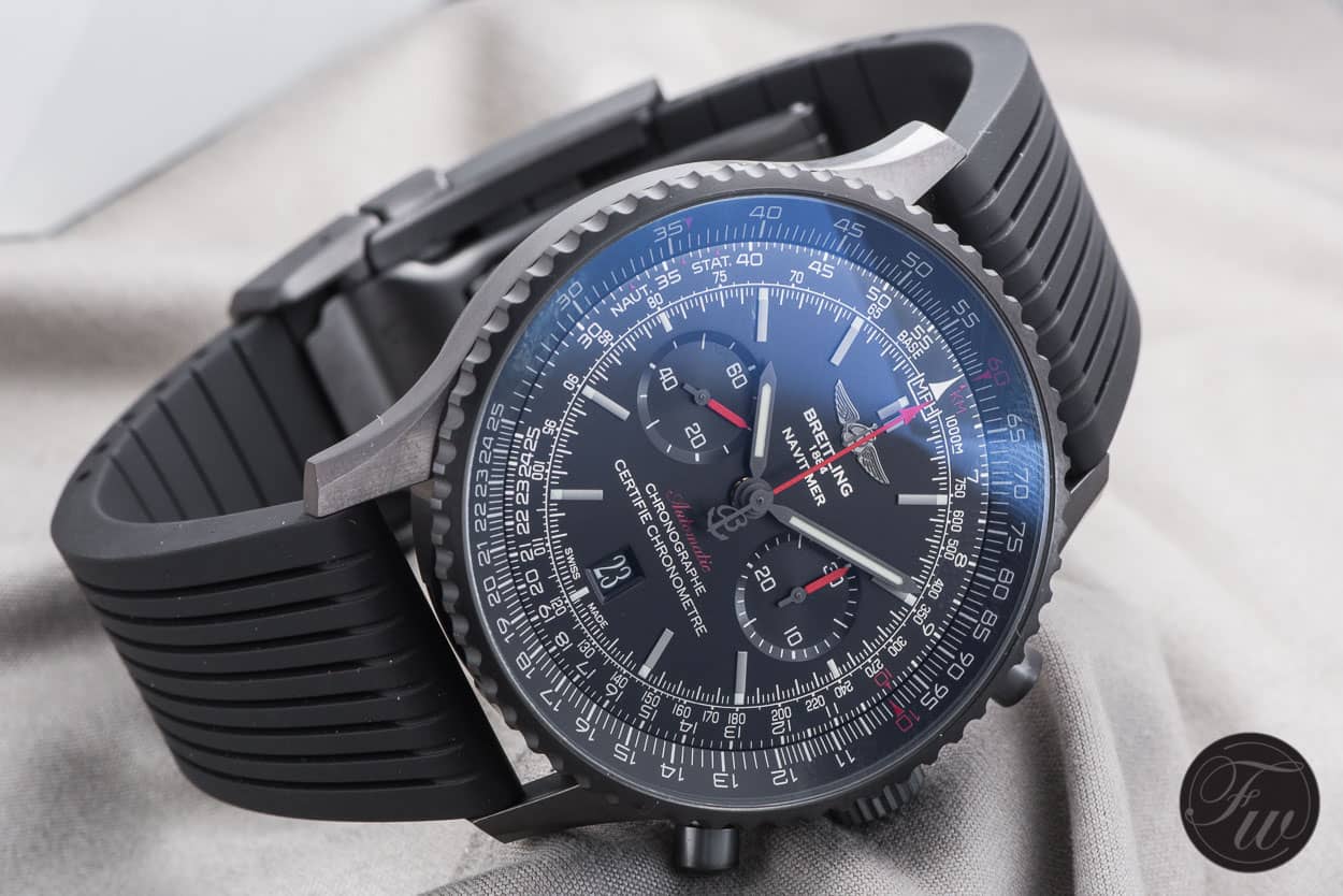 Night Flyer: The New Breitling Navitimer 46 Blacksteel