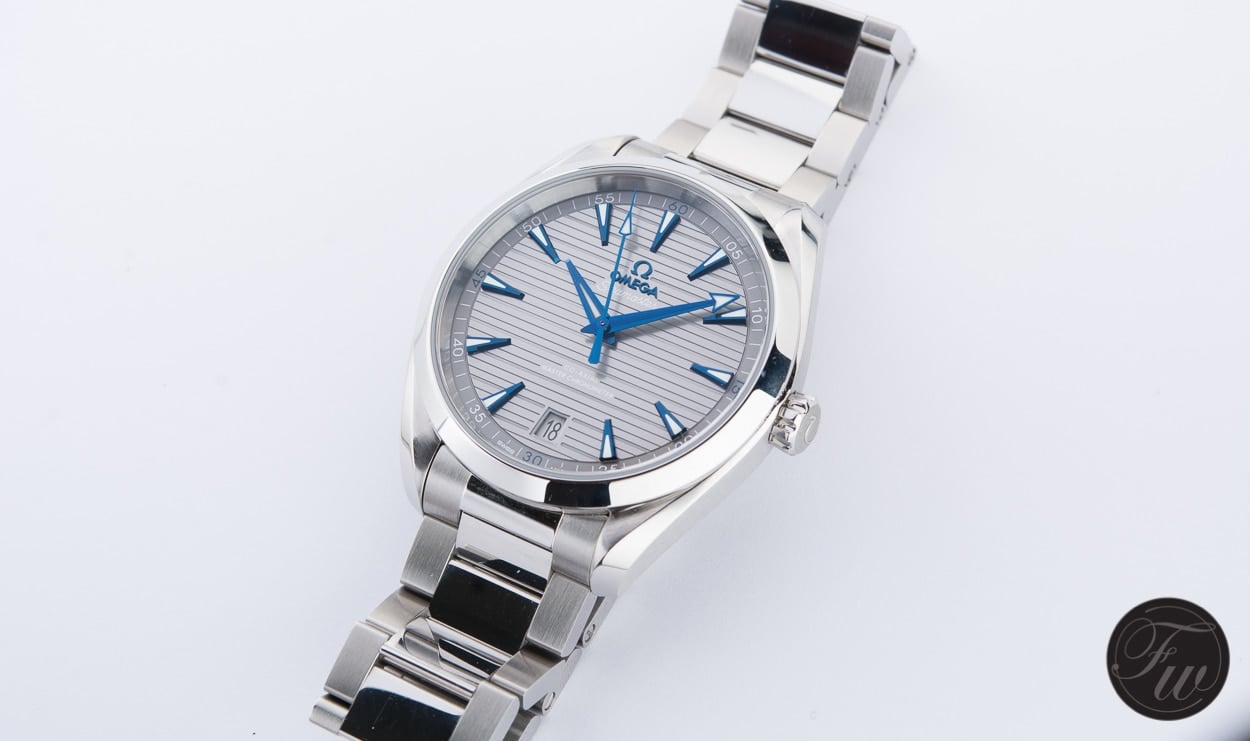 omega seamaster blue hands