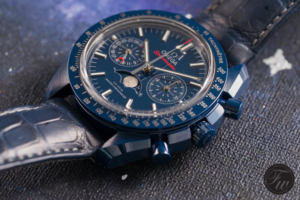 omega speedmaster moonwatch blue side of the moon