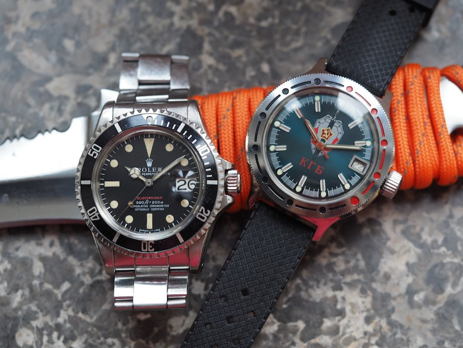 vostok amphibia vs rolex submariner