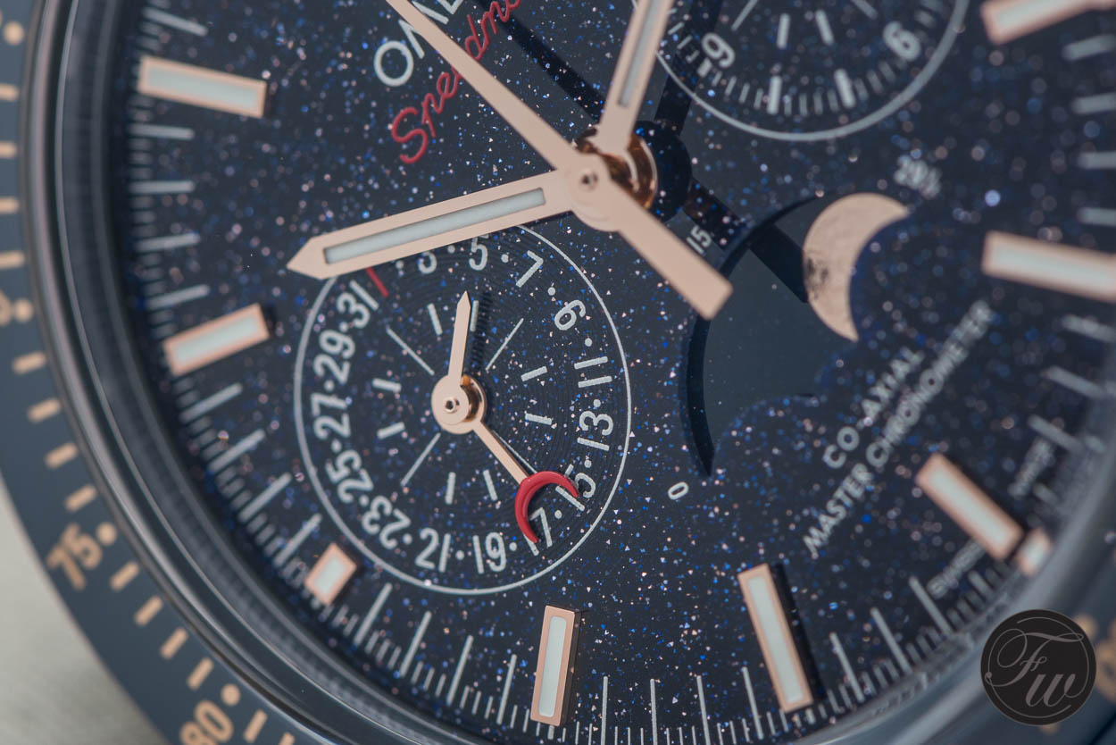 omega speedmaster moonphase aventurine