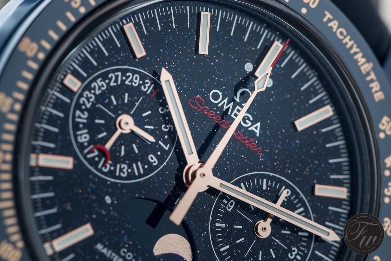 omega speedmaster blue side of the moon aventurine