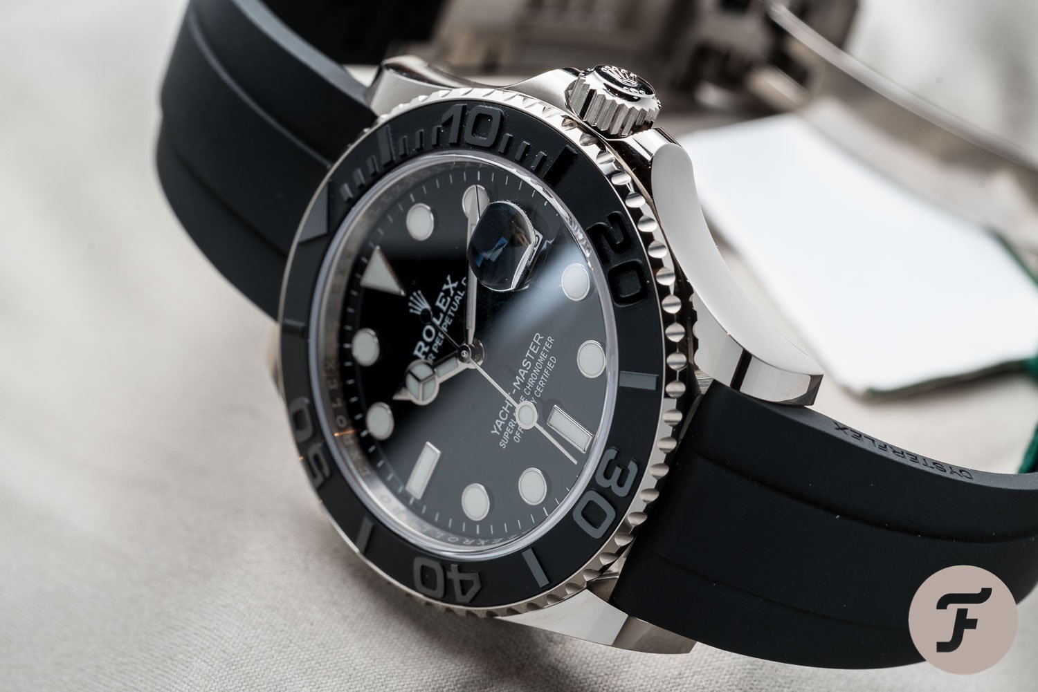 rolex yacht master rubber strap price