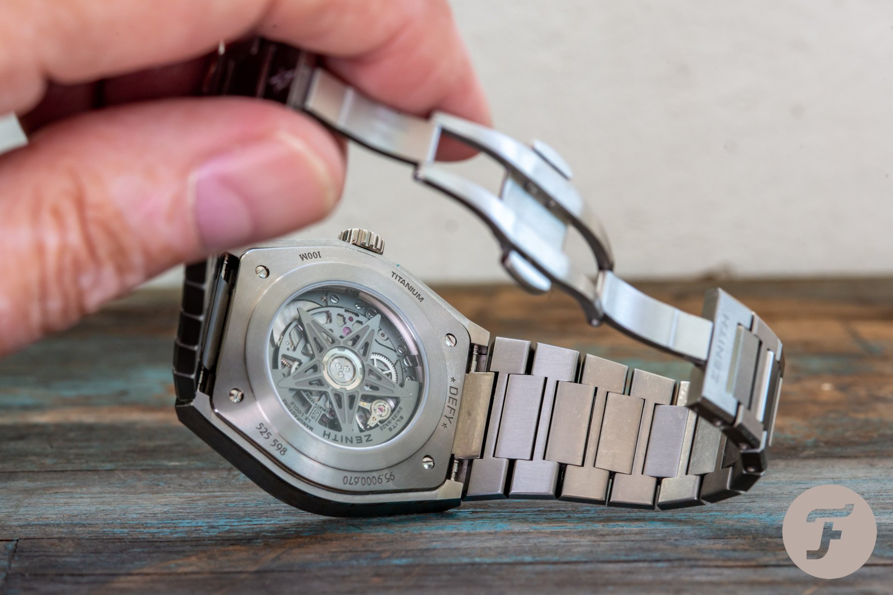 FSO Zenith Defy Classic Skeleton Titanium on Bracelet