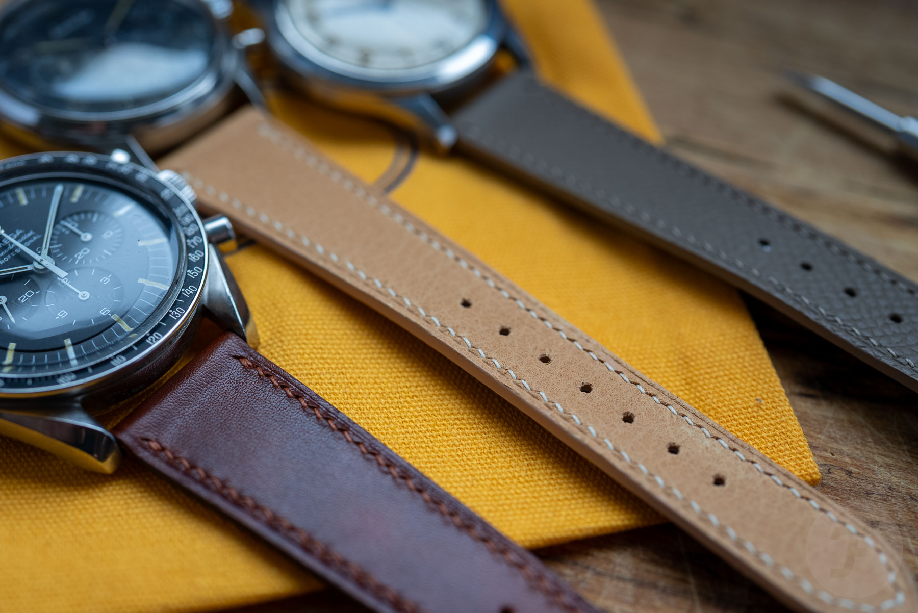 Atelier Yang straps on vintage watches