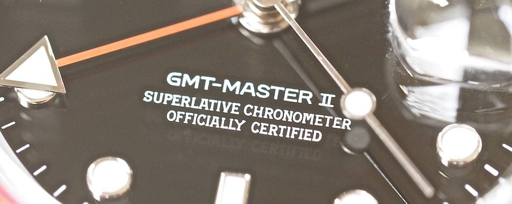 Rolex 16710 GMT-Master II dial font